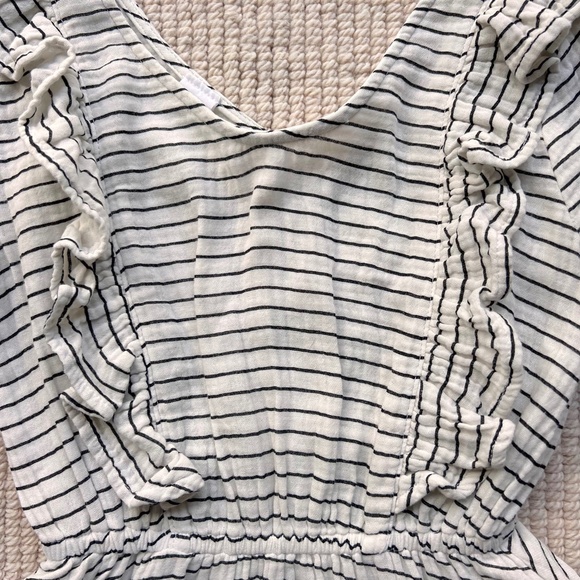 Alice + Ames Chloe Dress B/W Striped - Picture 4 of 6